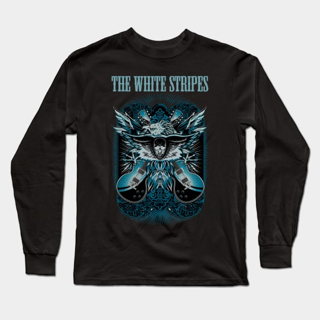 WHITE STRIPES BAND Long Sleeve T-Shirt by Pastel Dream Nostalgia